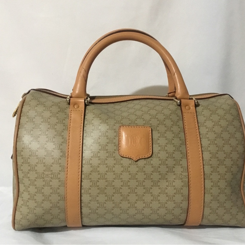 Authentic CELINE Macadam Boston Bag